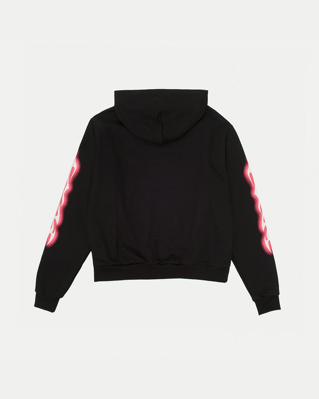 BLACK HOODIE WITH RED TRIBAL