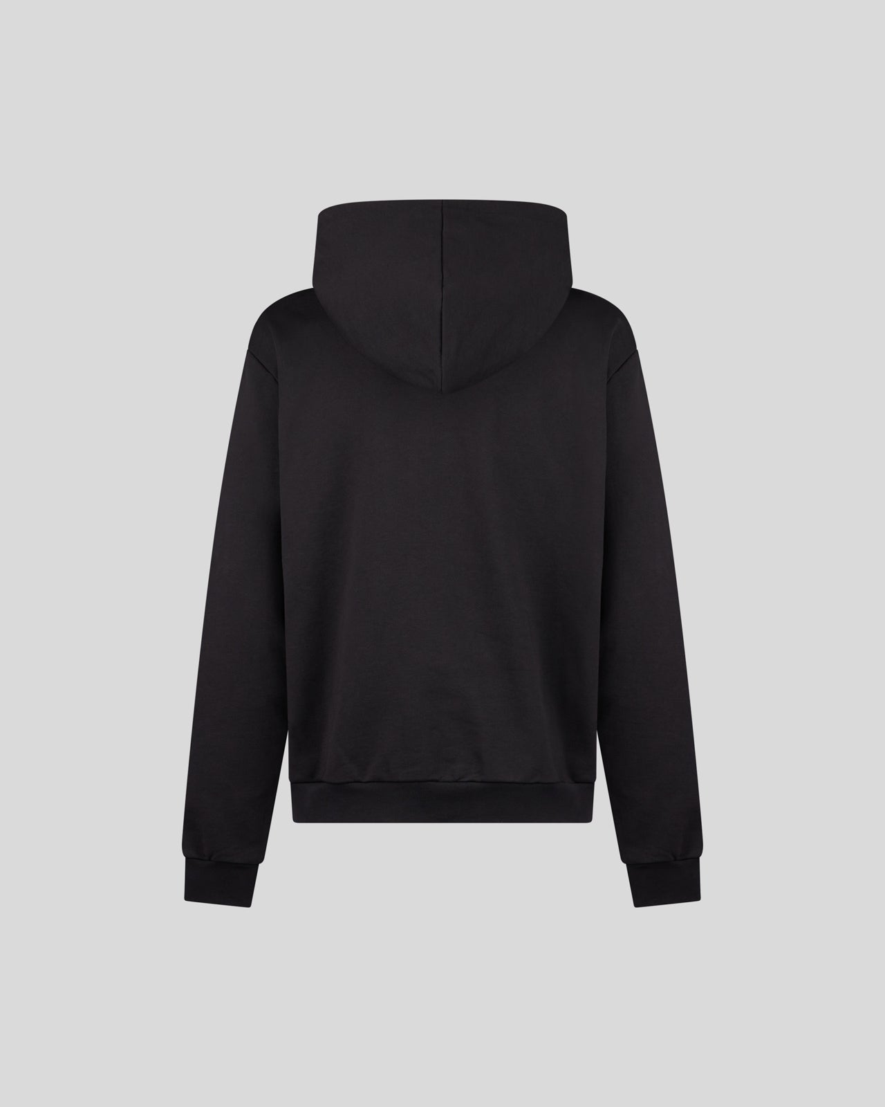 BLACK HOODIE WITH LIGHTNING RED PRINT