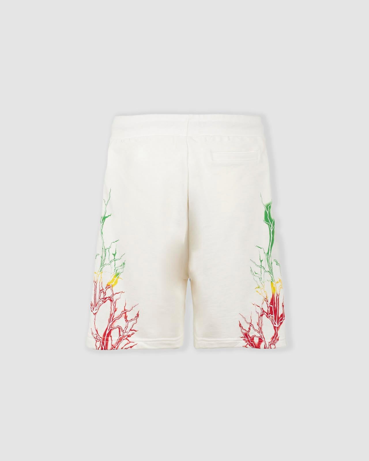 RED, YELLOW AND GREEN LIGHTNING SHORTS