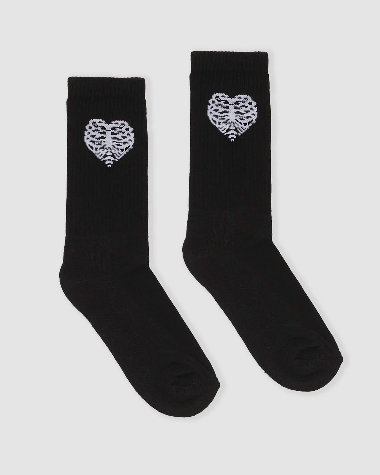 RIB HEART SOCKS