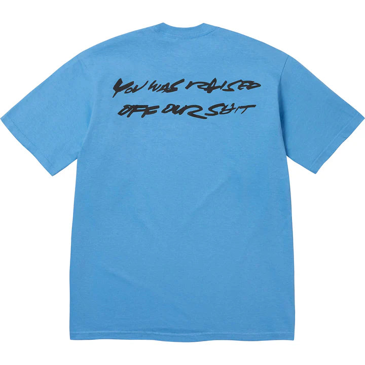 Supreme Futura Box Logo Tee Bright Blue