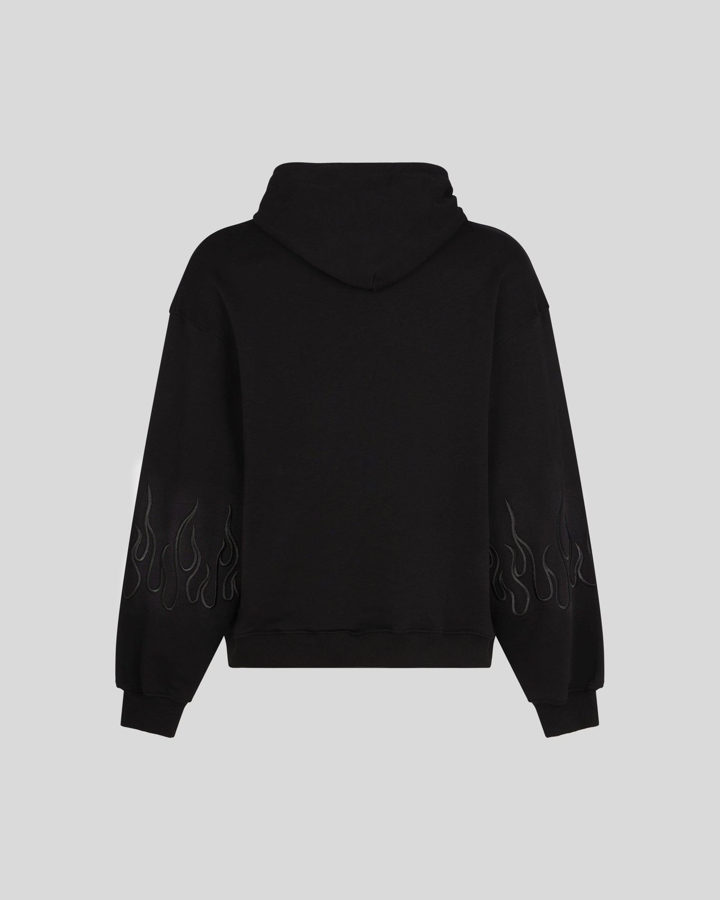 EMBROIDERED FLAMES HOODIE