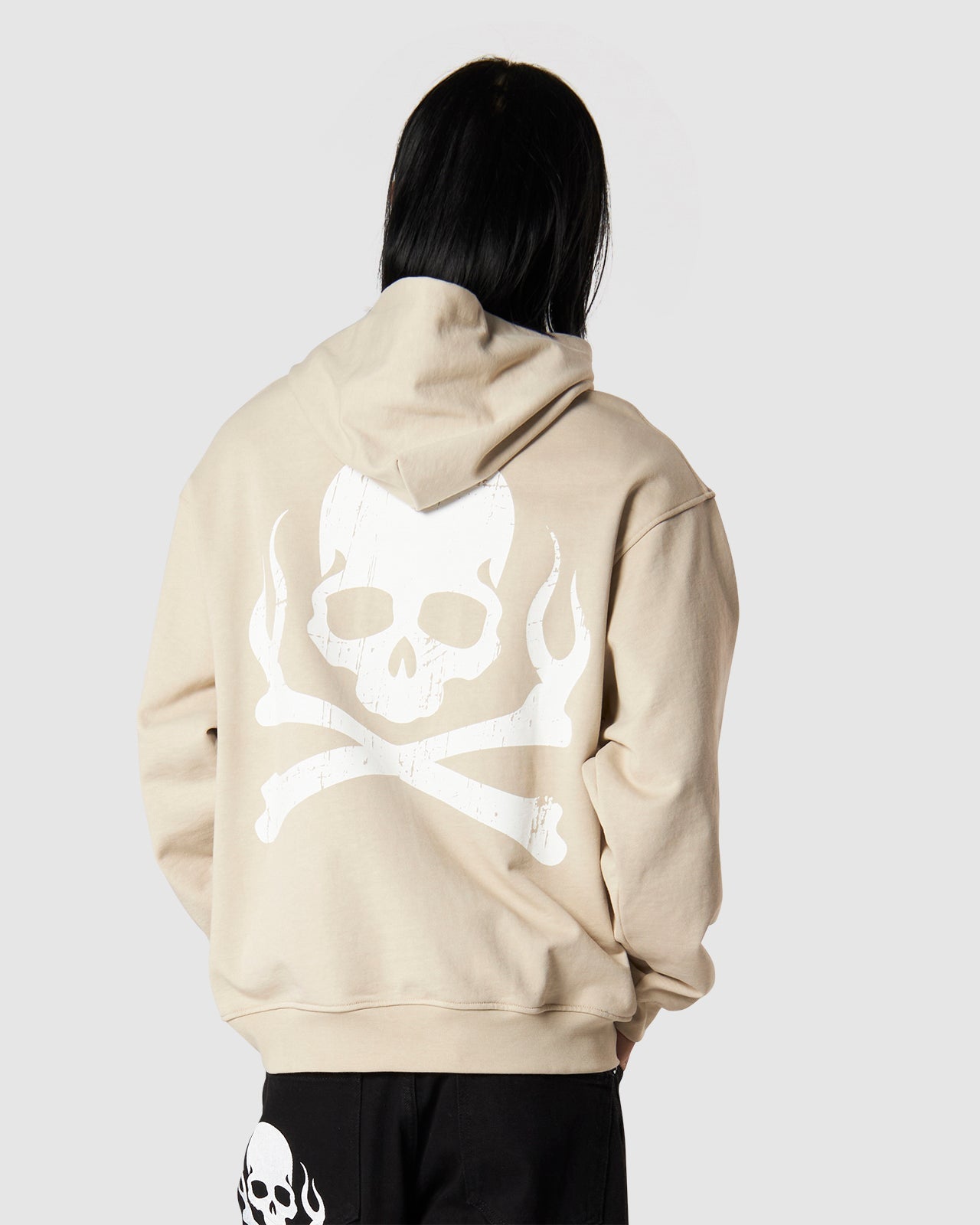SKULL PRINT HOODIE