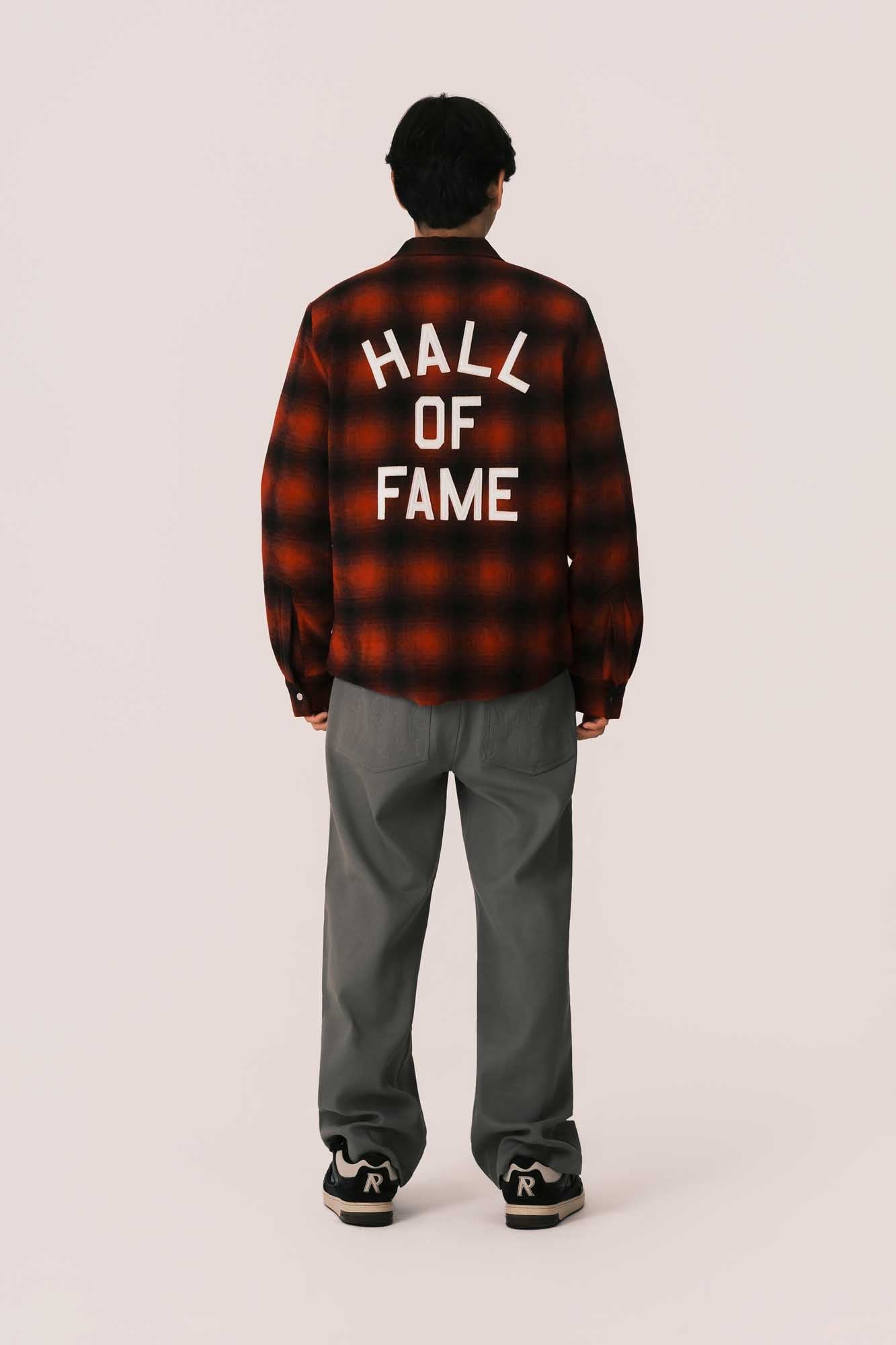 RED BLACK JACKET SHIRT HALL OF FAME