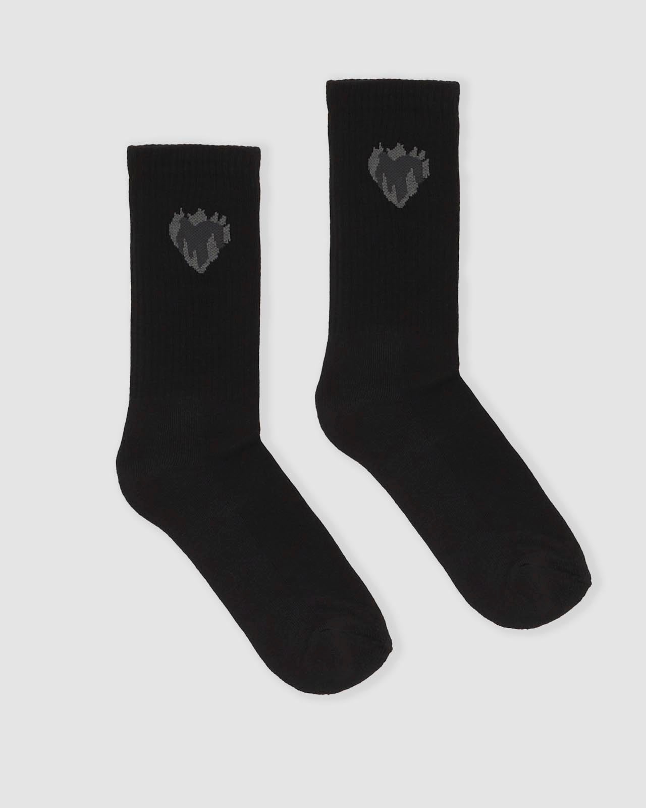JACQUARD FLAMING HEART SOCKS