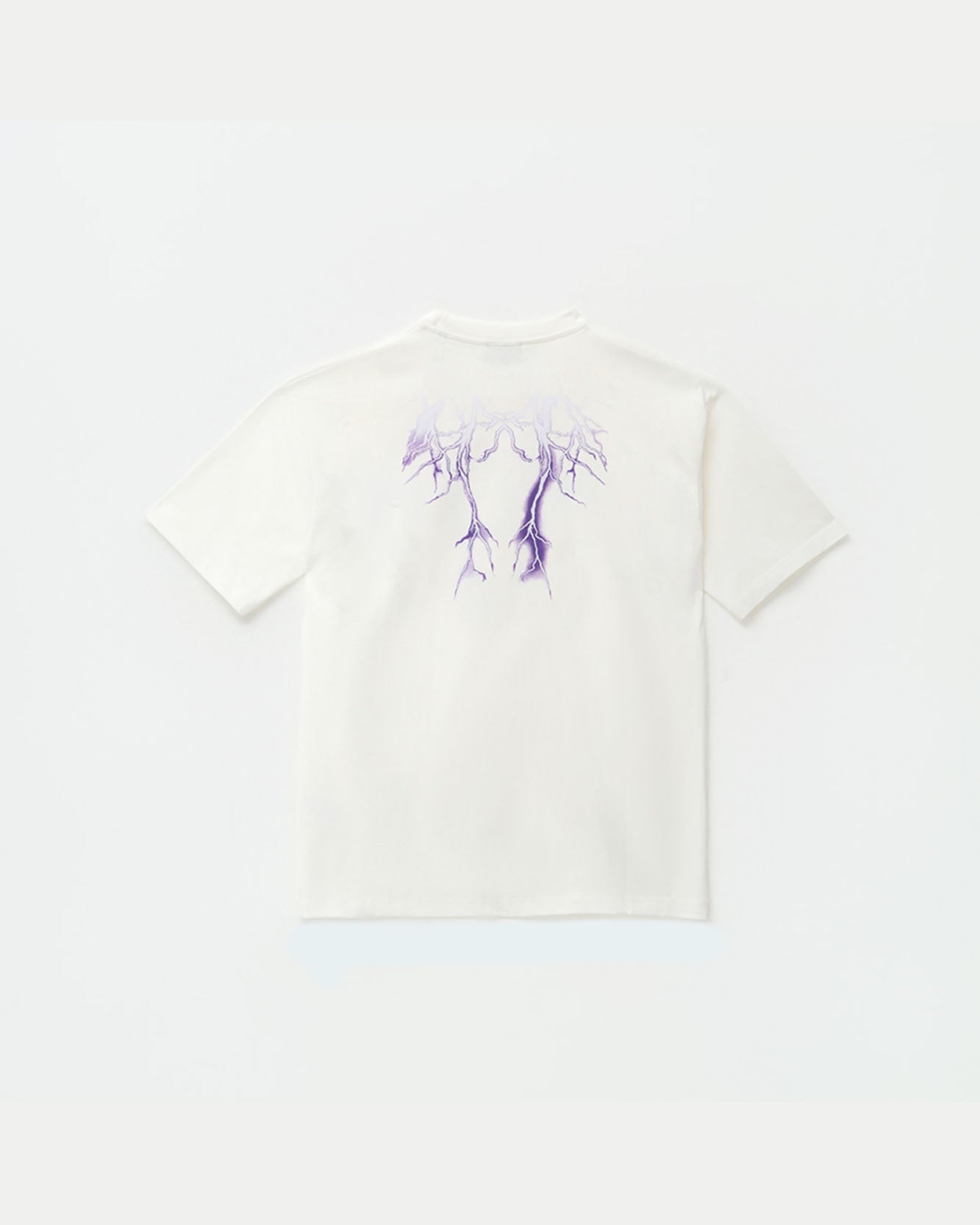 OFFWHITE TEE WITH SHADE LIGHTNING PURPLE