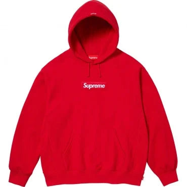 BOX LOGO HOODED SWEATSHIRT RED