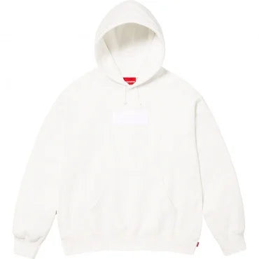 BOX LOGO HOODED SWEATSHIRT WHITE
