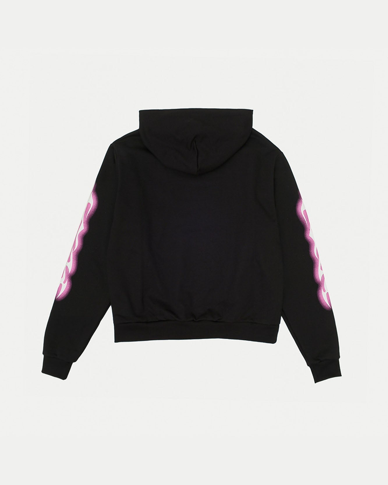 BLACK HOODIE WITH LILAC TRIBAL