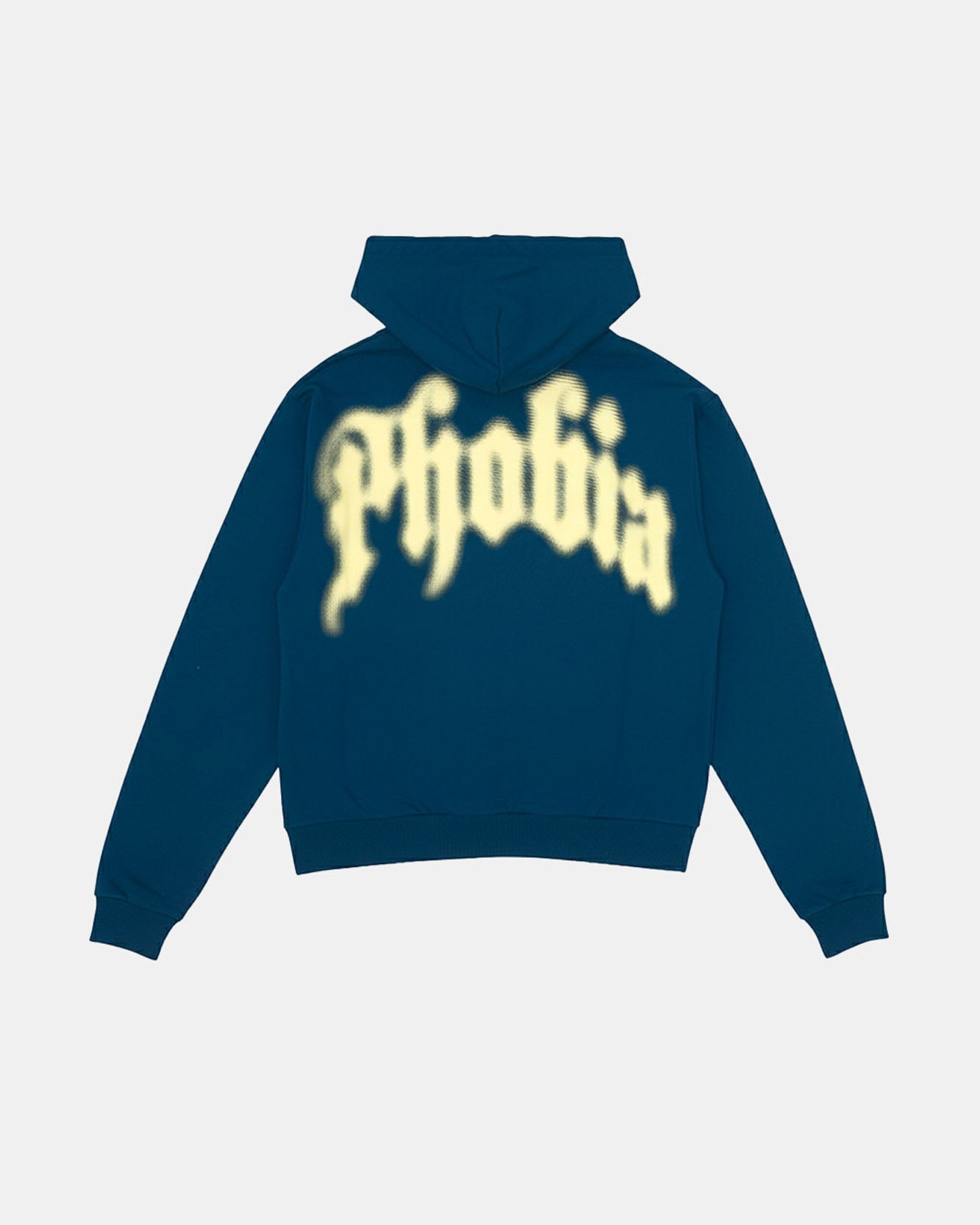 BLUE HOODIE WITH YELLOW FOGGY LOGO