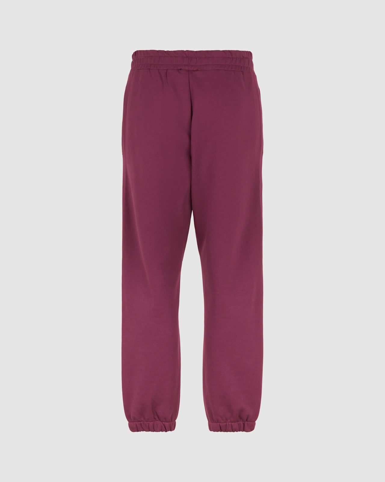 GRAPE WINE PANTS WITH EMBROIDERED FLAMING HEART