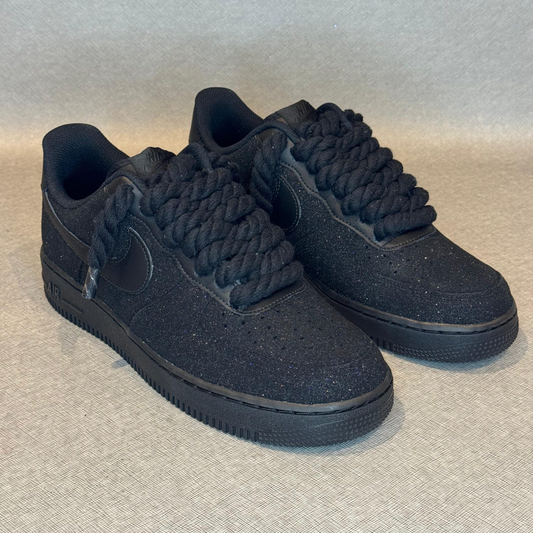 Air Force One Black Glitter