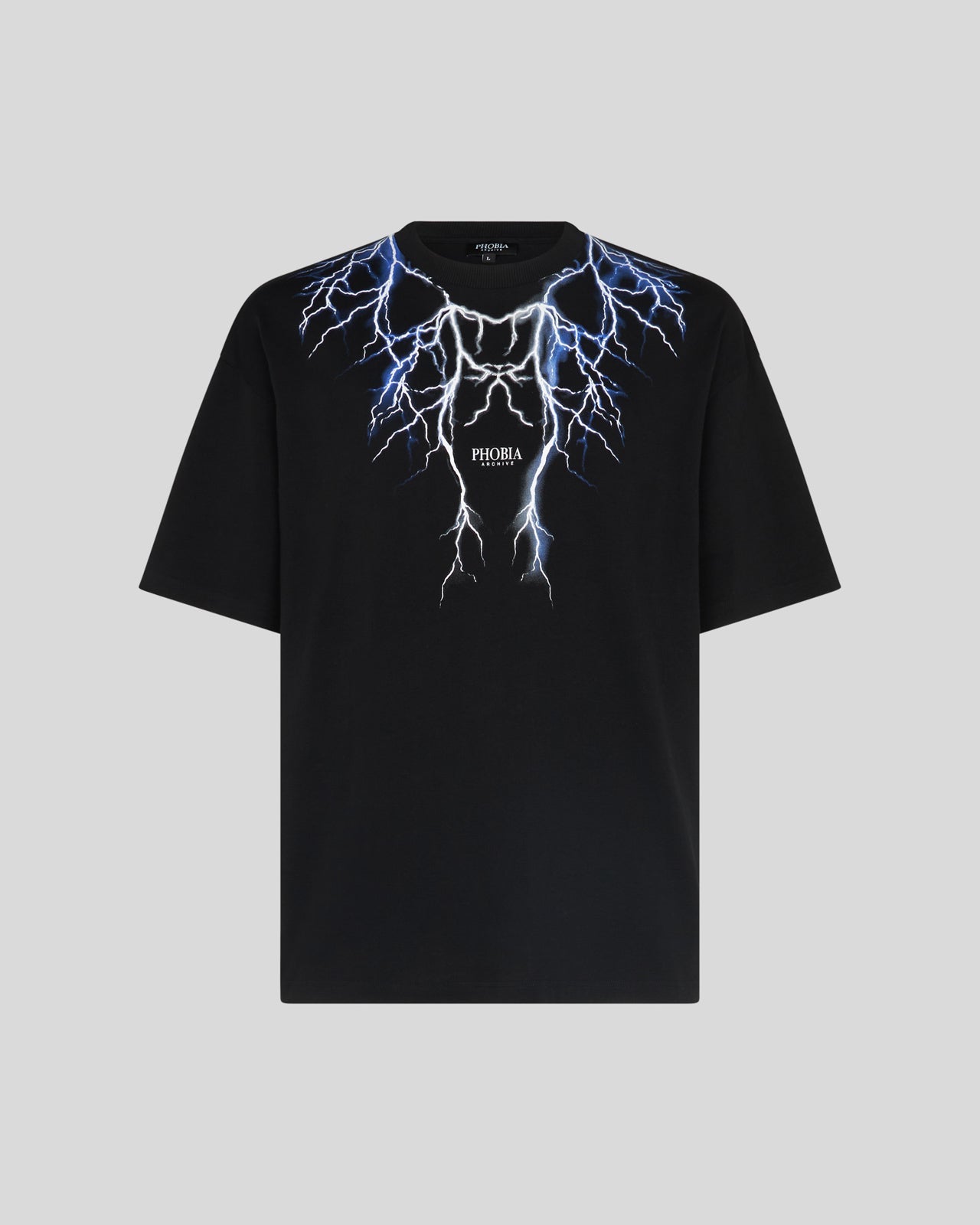BLUE AND GREY LIGHTNING T-SHIRT