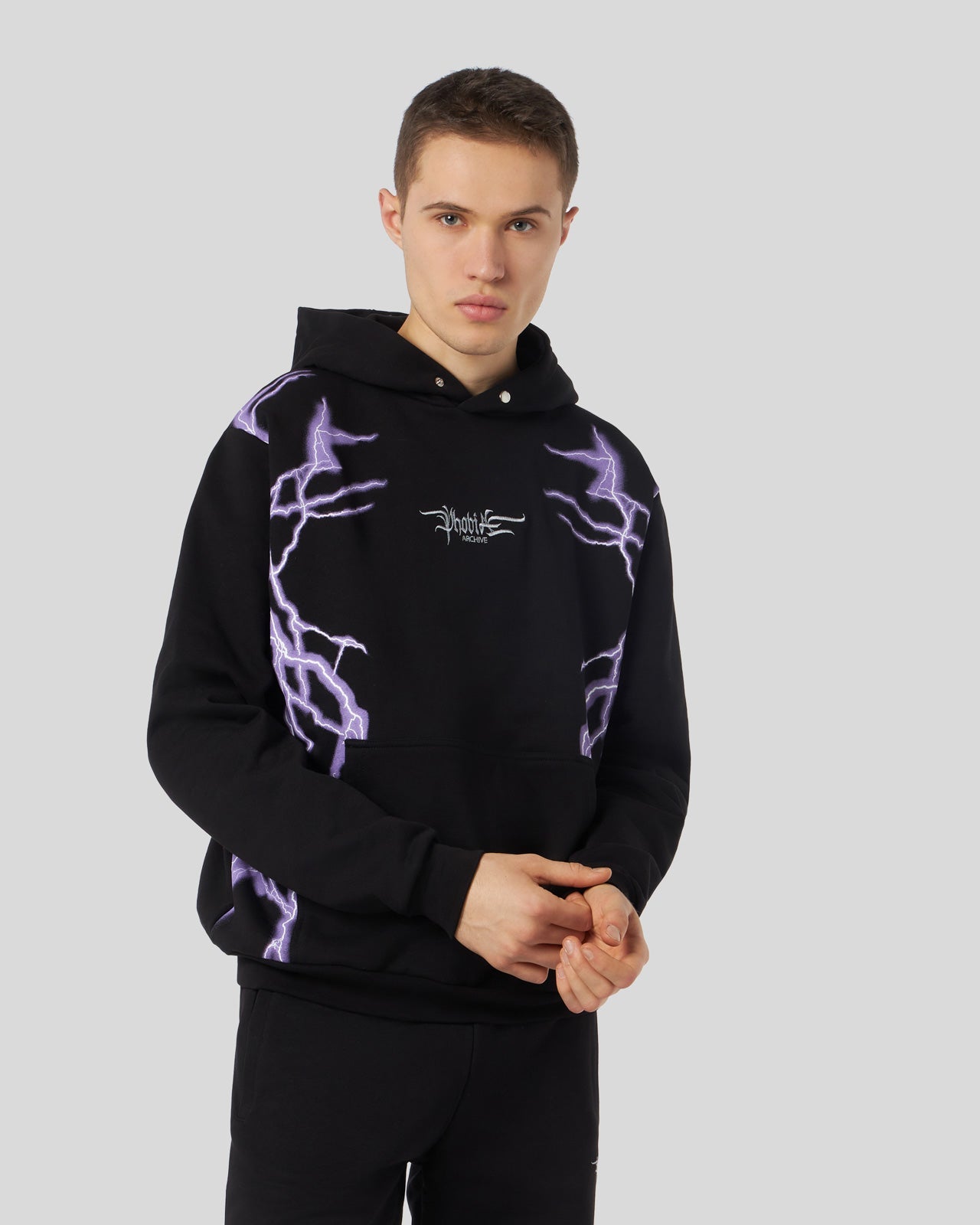 LATERAL PURPLE LIGHTNING HOODIE