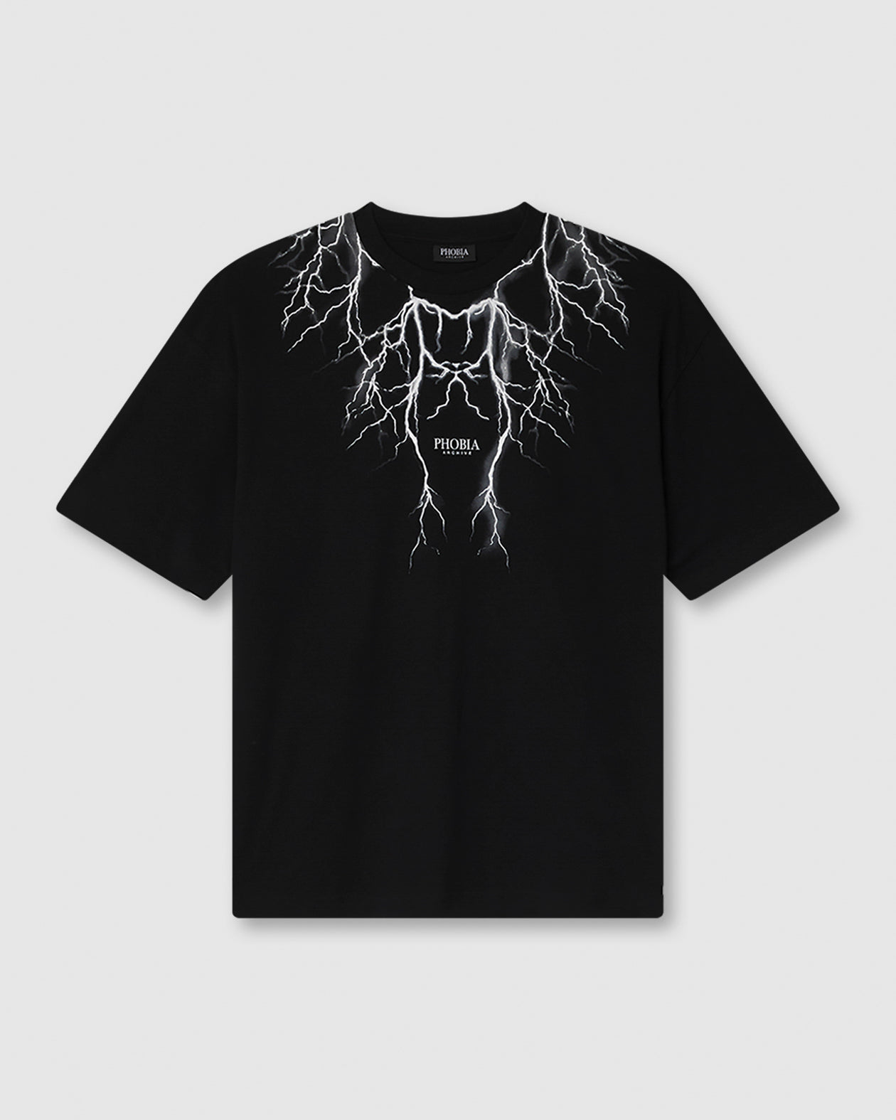 GRAY LIGHTNING T-SHIRT