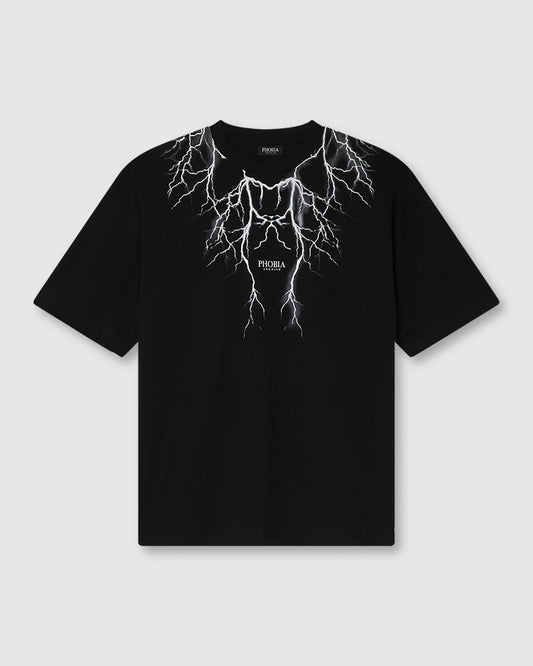 GRAY LIGHTNING T-SHIRT