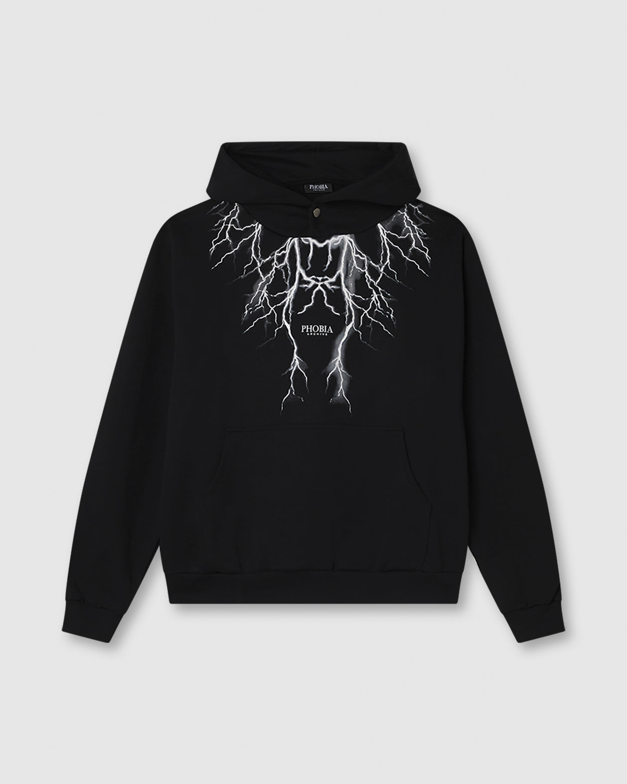 GRAY LIGHTNING HOODIE