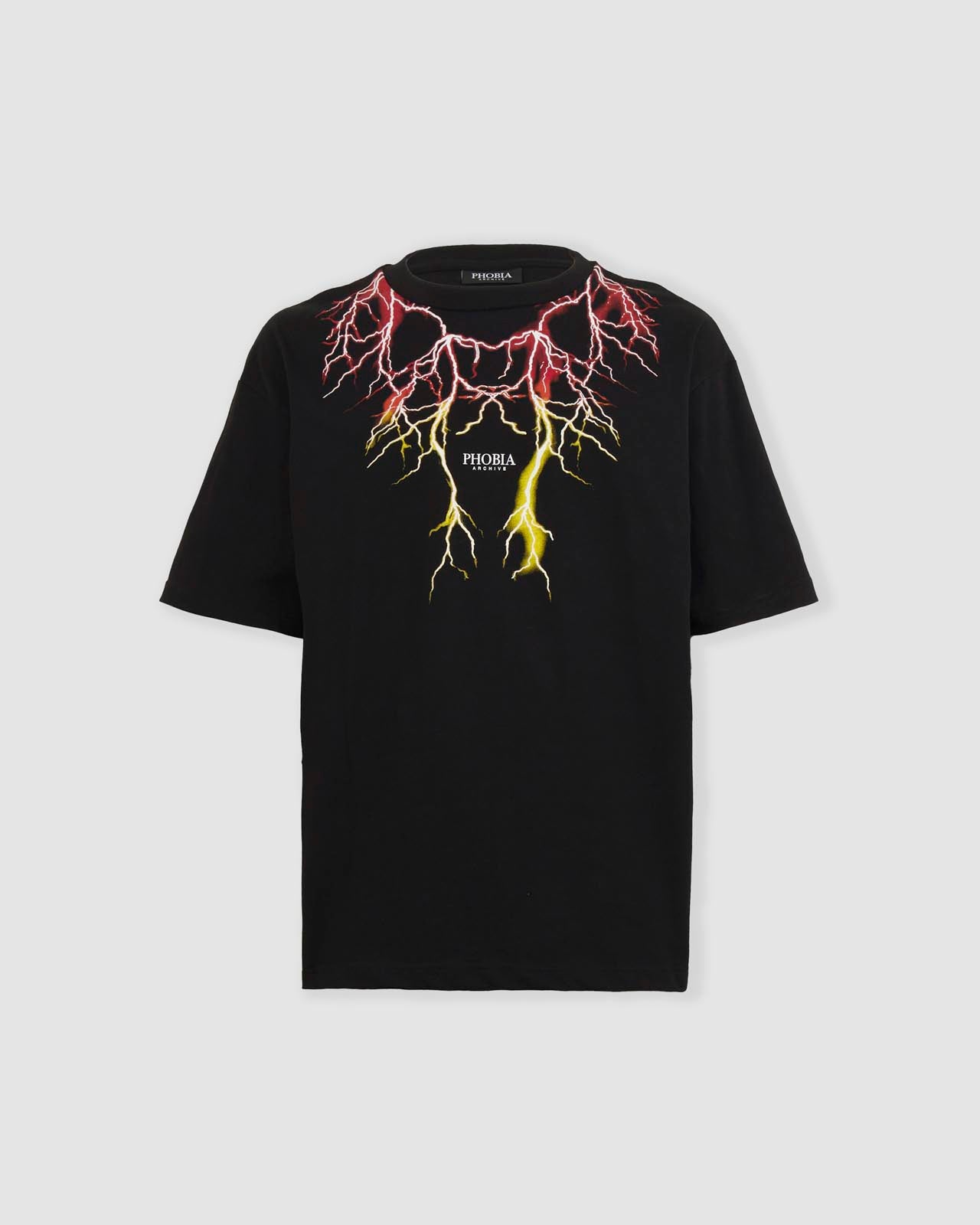RED AND YELLOW LIGHTNING T-SHIRT