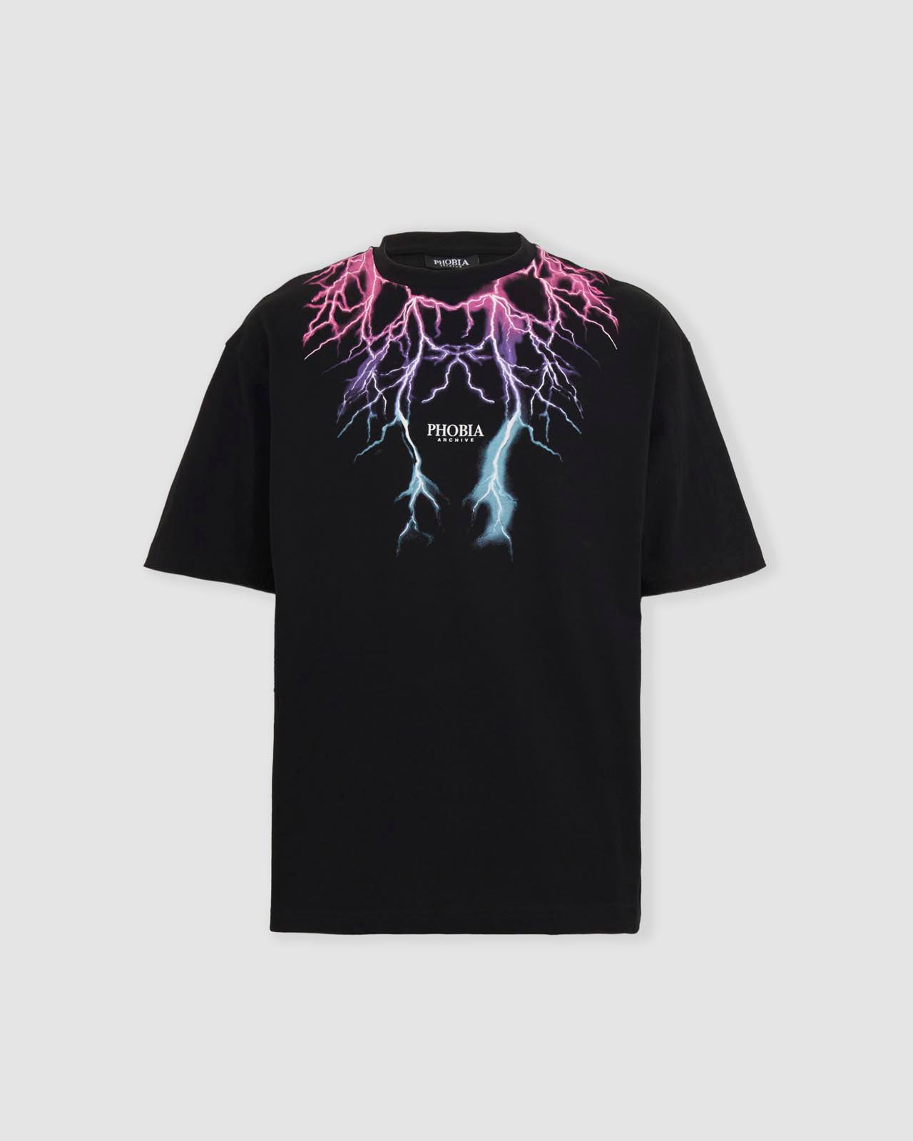 PINK AND BLUE LIGHTNING T-SHIRT