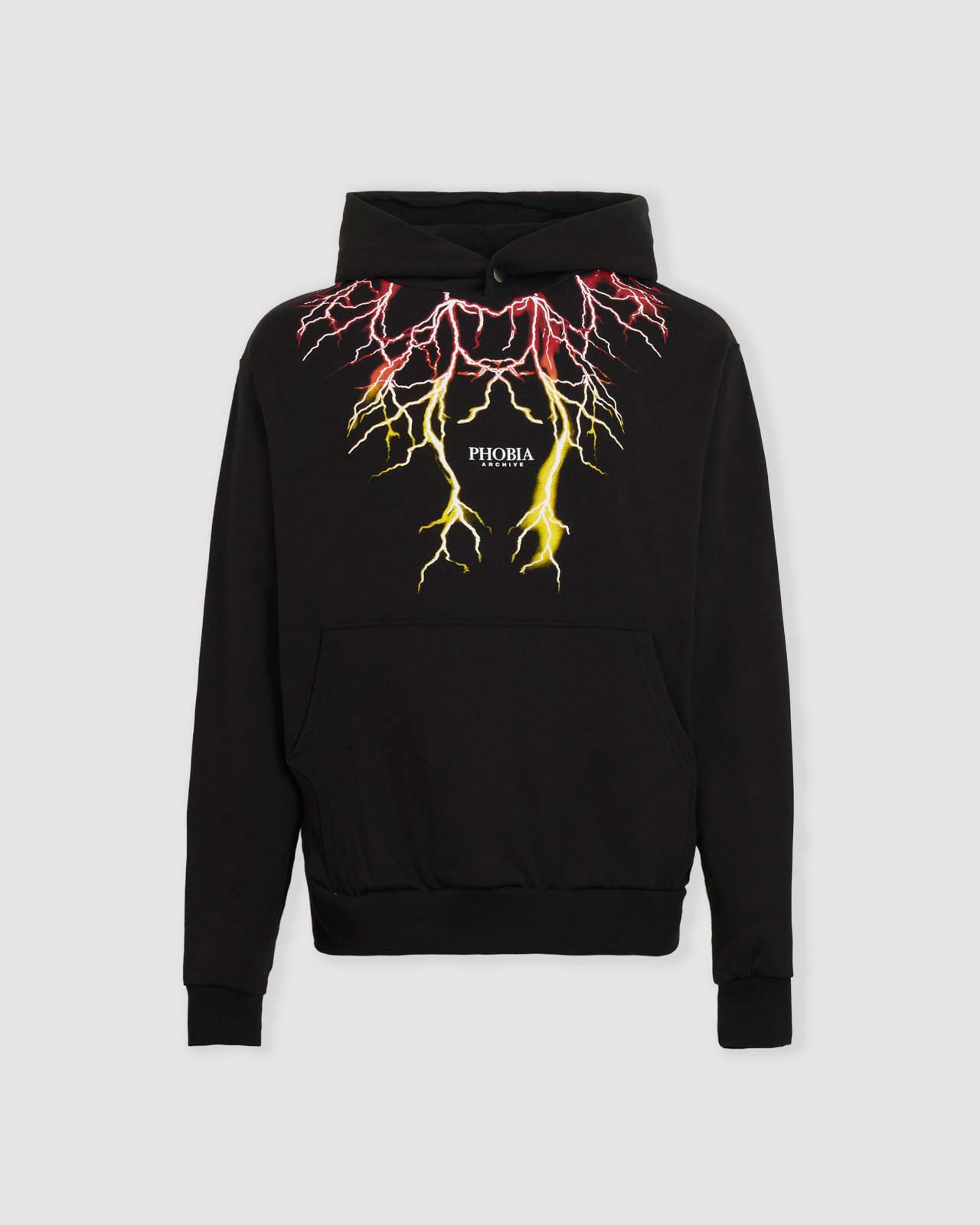 ORANGE AND YELLOW LIGHTNING HOODIE