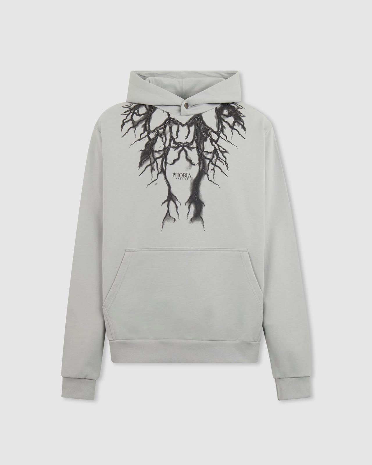 BLACK LIGHTNING HOODIE