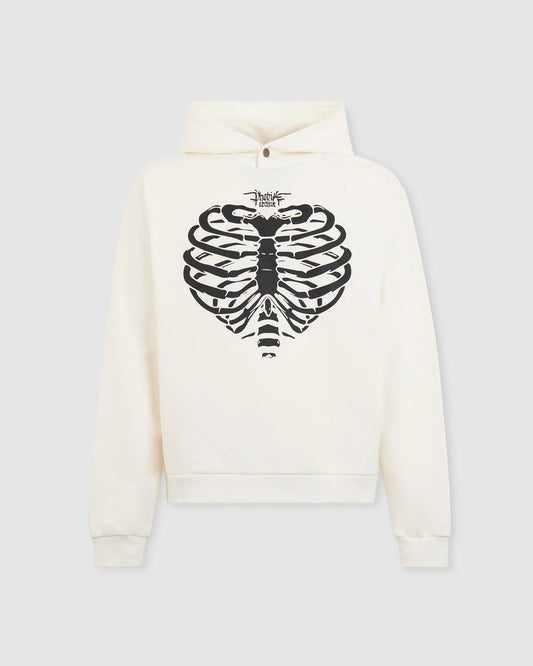 RIB HEART HOODIE