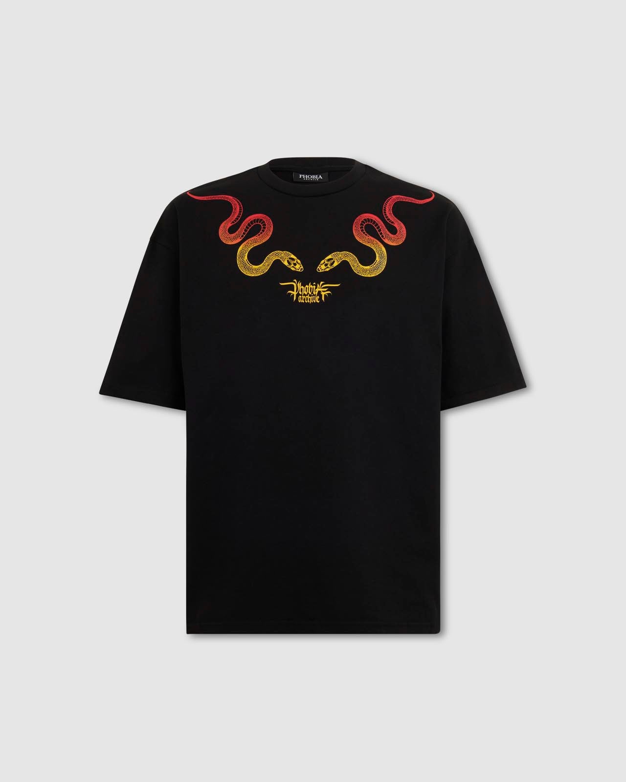 ORANGE AND YELLOW SNAKE T-SHIRT