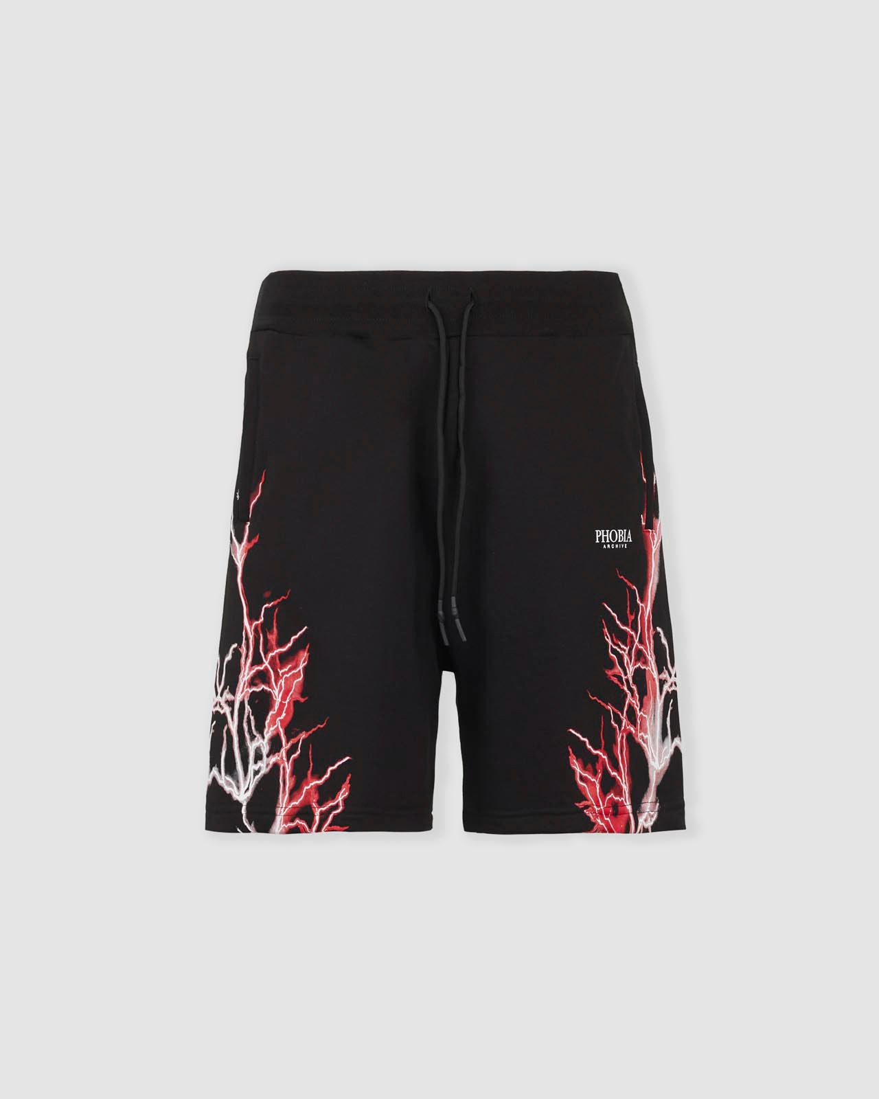 RED AND GREY LIGHTNING SHORTS