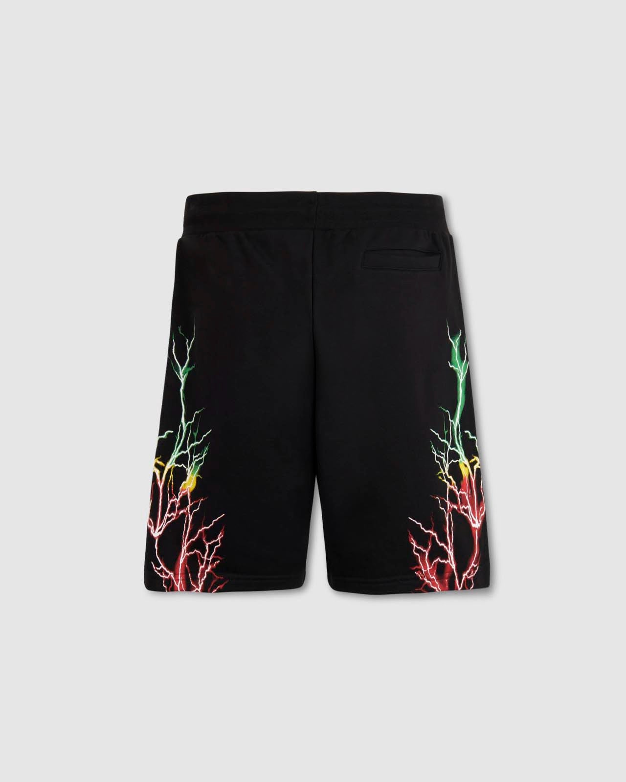 RED, YELLOW AND GREEN LIGHTNING SHORTS