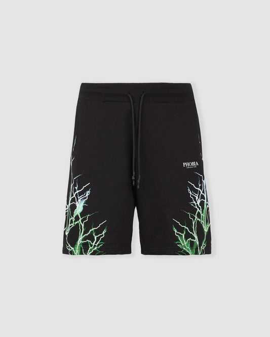 GREEN AND BLUE LIGHTNING SHORTS
