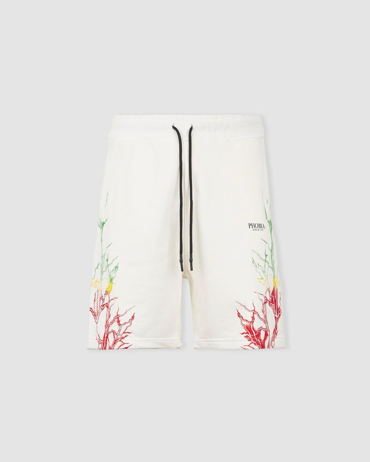 RED, YELLOW AND GREEN LIGHTNING SHORTS