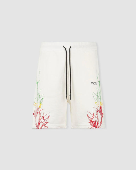 RED, YELLOW AND GREEN LIGHTNING SHORTS