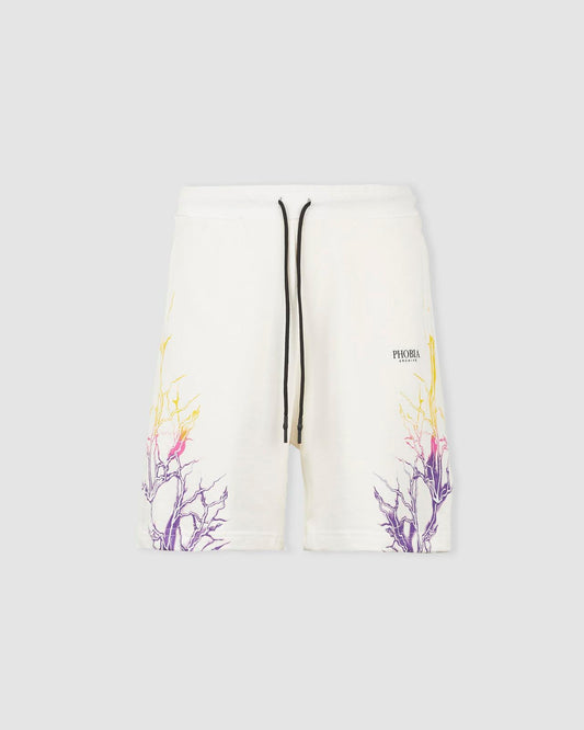 PINK AND YELLOW LIGHTNING SHORTS