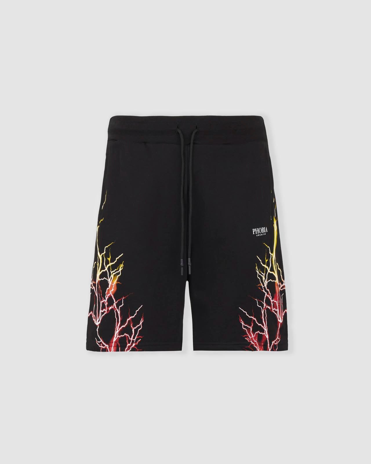 RED AND ORANGE LIGHTNING SHORTS