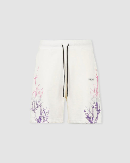 GREY AND PINK LIGHTNING SHORTS