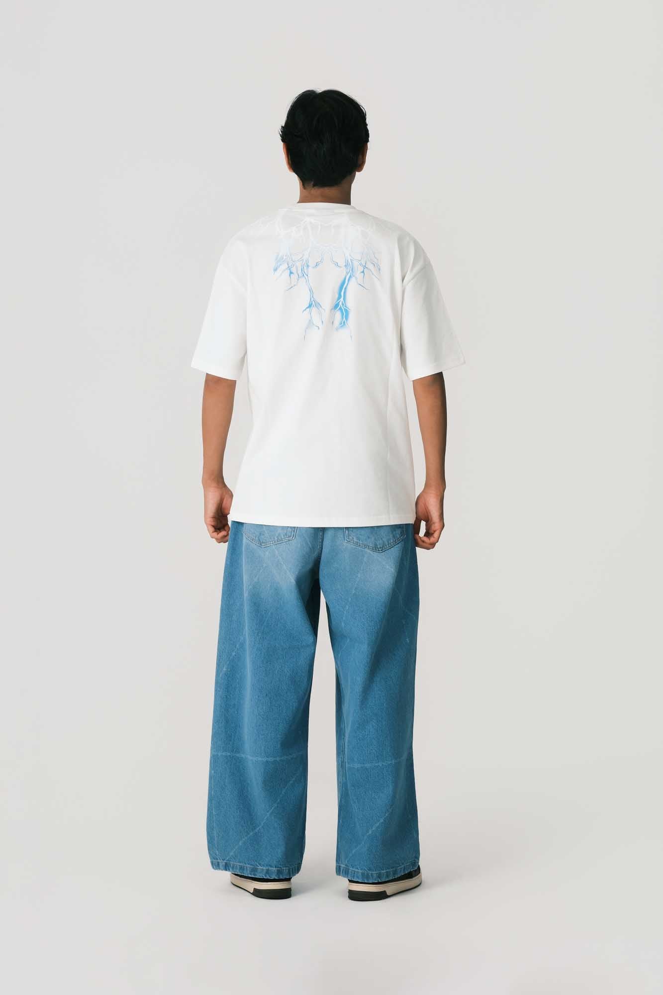 BLUE JEANS WITH BARBED WIRE