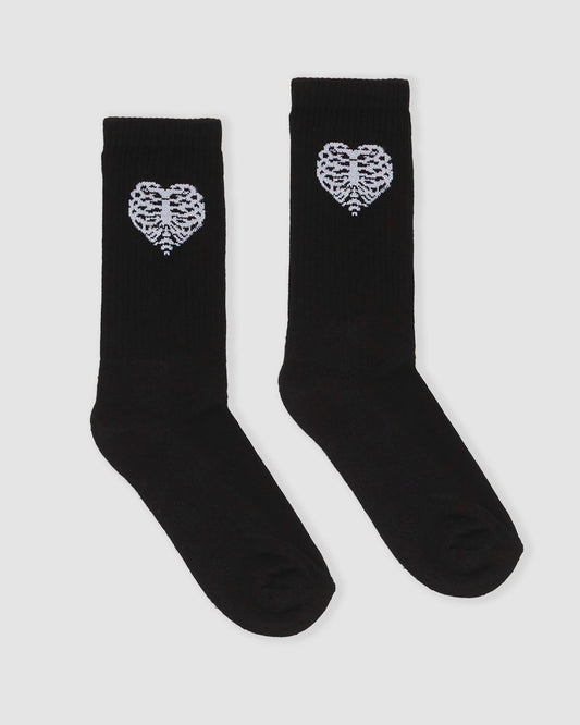 RIB HEART SOCKS