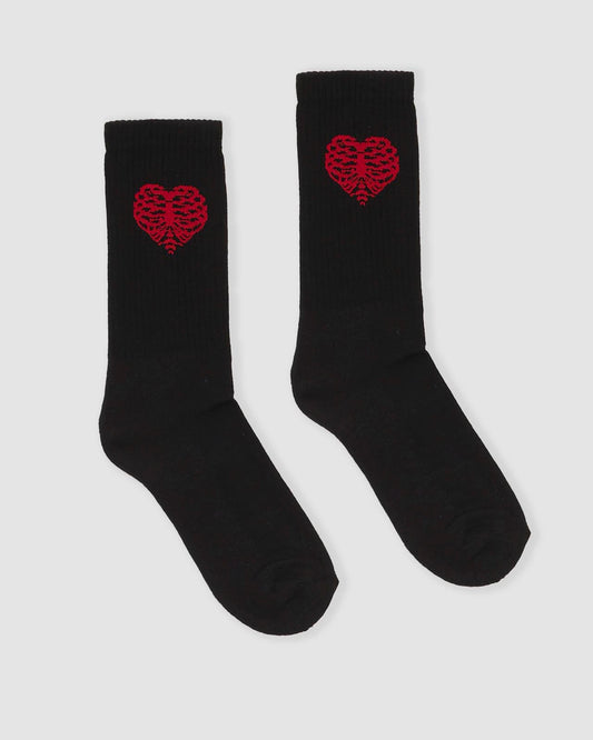 RIB HEART SOCKS