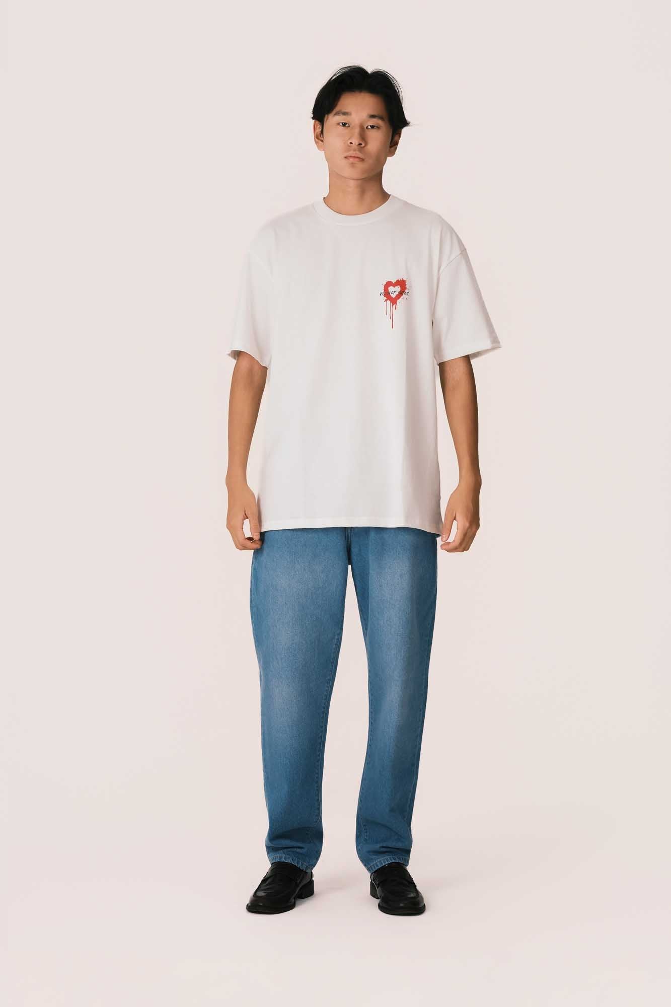 OFFWHITE TEE WITH PUFF PRINT