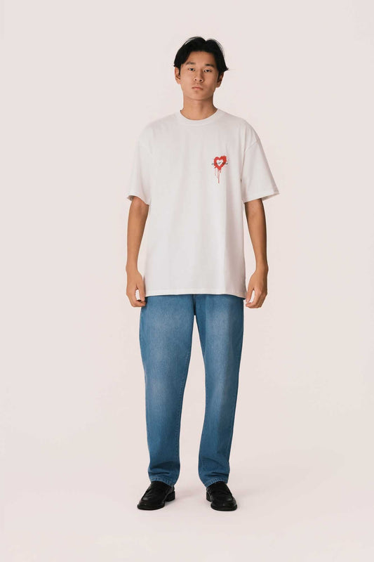 OFFWHITE TEE WITH PUFF PRINT