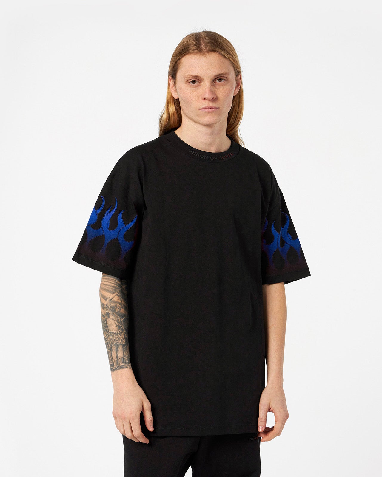 BLUE FLAMES T-SHIRT