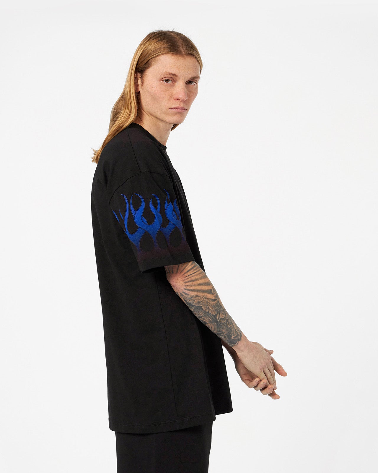BLUE FLAMES T-SHIRT