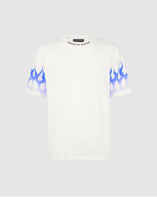 BLUE FLAMES T-SHIRT