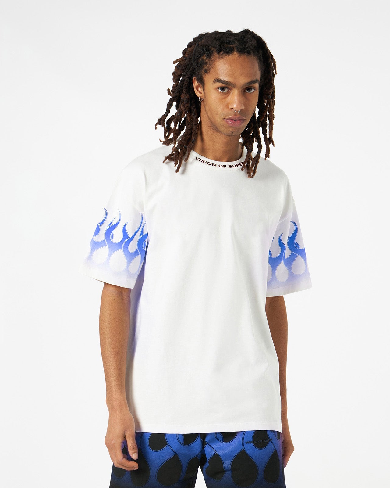 BLUE FLAMES T-SHIRT