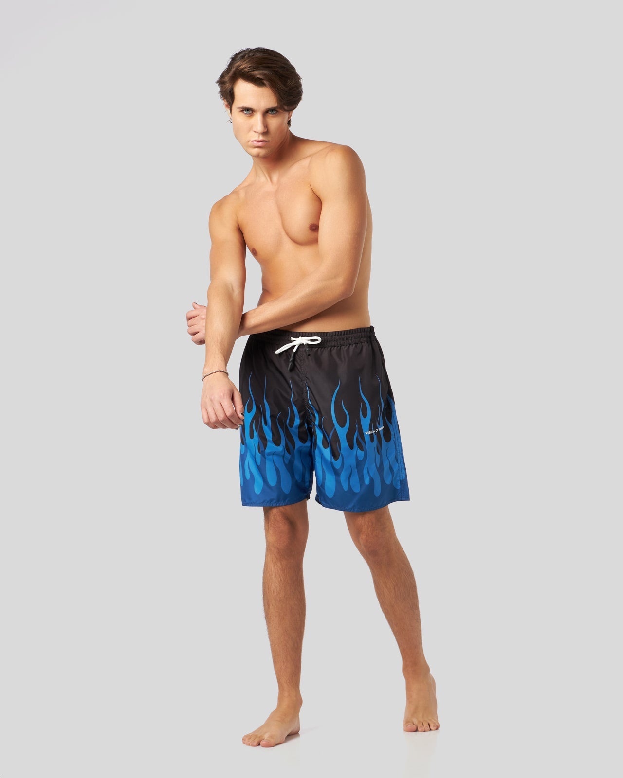 DOUBLE BLUE FLAMES SWIMWEAR