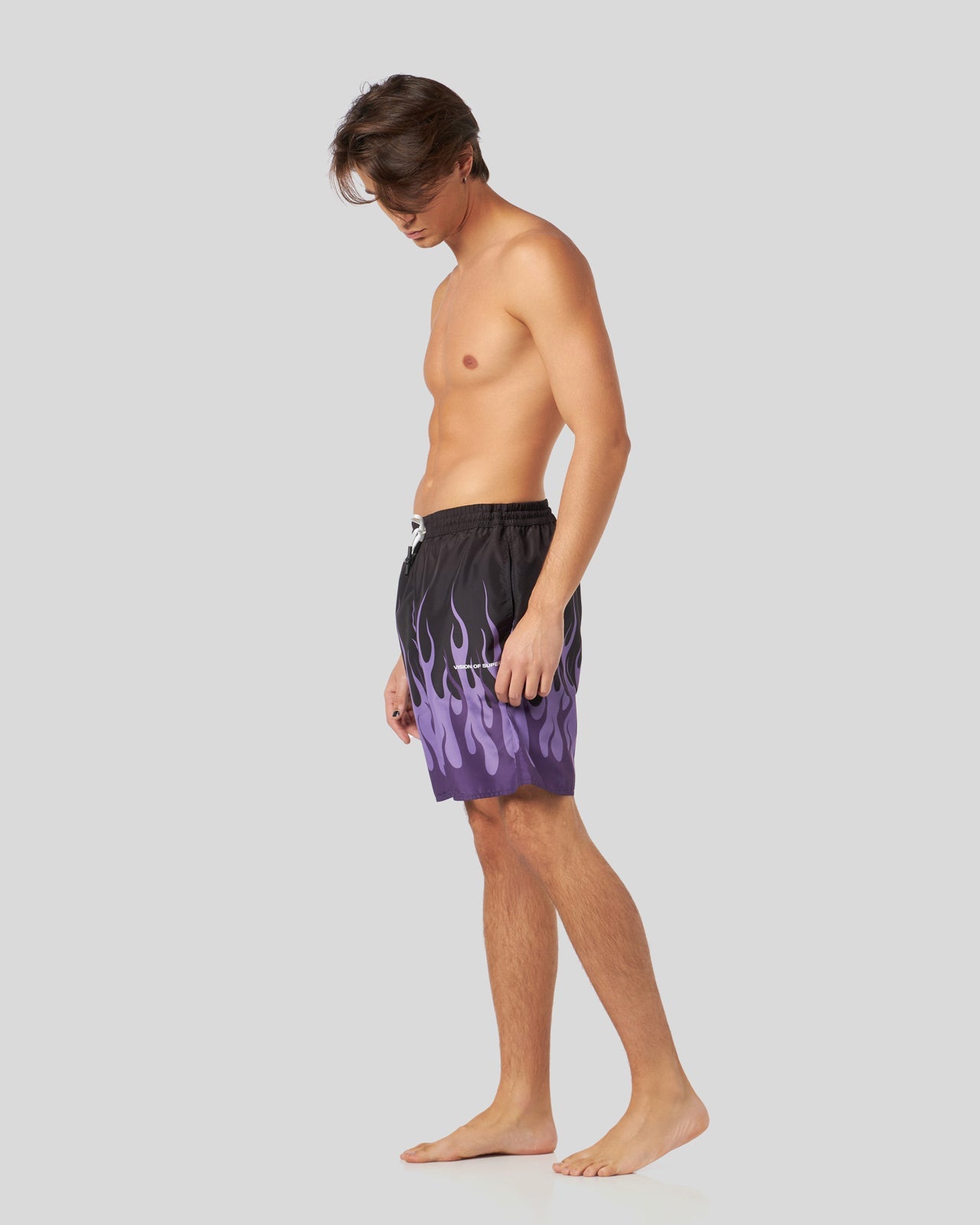 DOUBLE PURPLE FLAMES SWIMWEAR