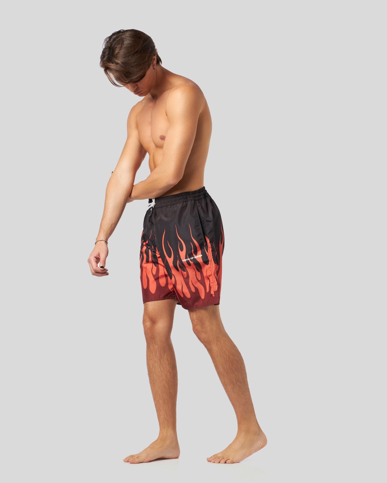 DOUBLE RED FLAMES SWIMWEAR