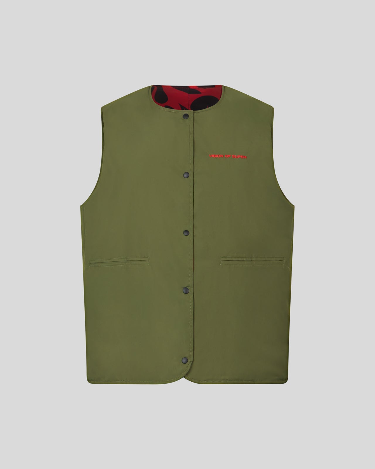 DOUBLE FACE FLAMES GILET