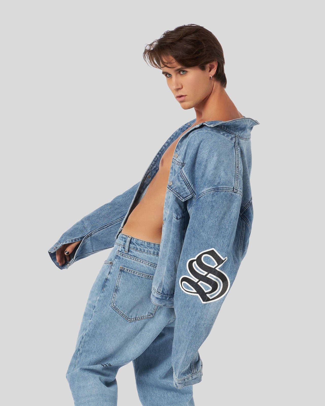 GOTIC MONOGRAM DENIM JACKET