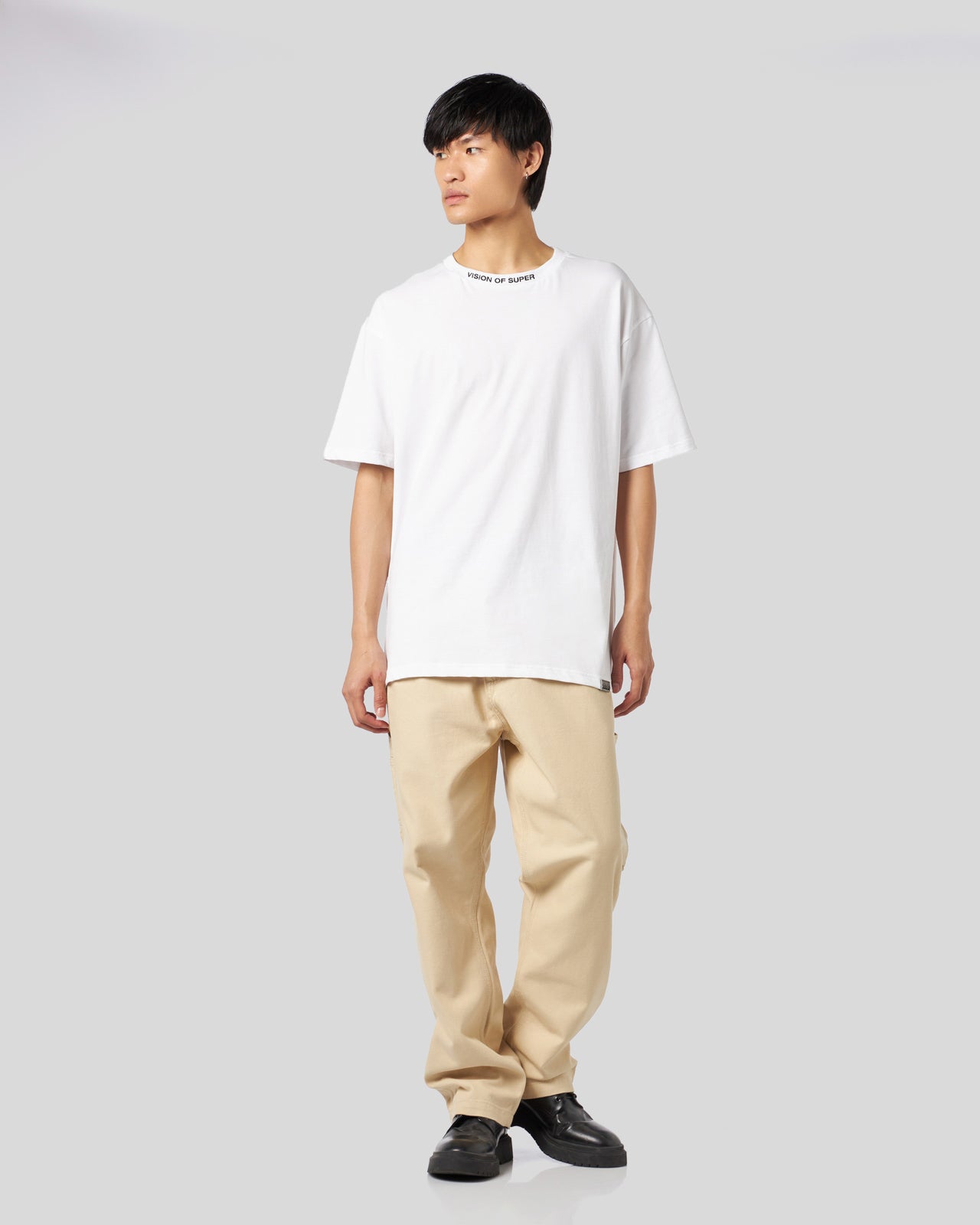 WORKER PANTS WITH GOTIC V-S PATCHES